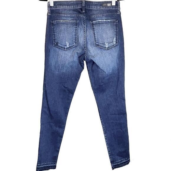 Anthropologie Kut from the kloth Donna Ankle raw hem Skinny Jeans Womens size 4 - Picture 3 of 12